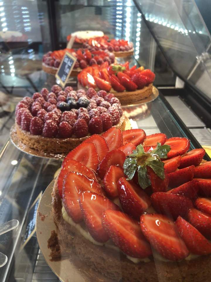 Tartes garnies de fraise Lagrave